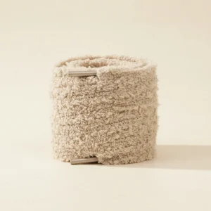 Lacet Beige Peluche 15mm Coton - Vue 2 - Lacet