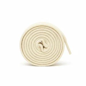Lacet Beige Plat Peluche 15mm Coton Doux - Vue 1 - Lacet