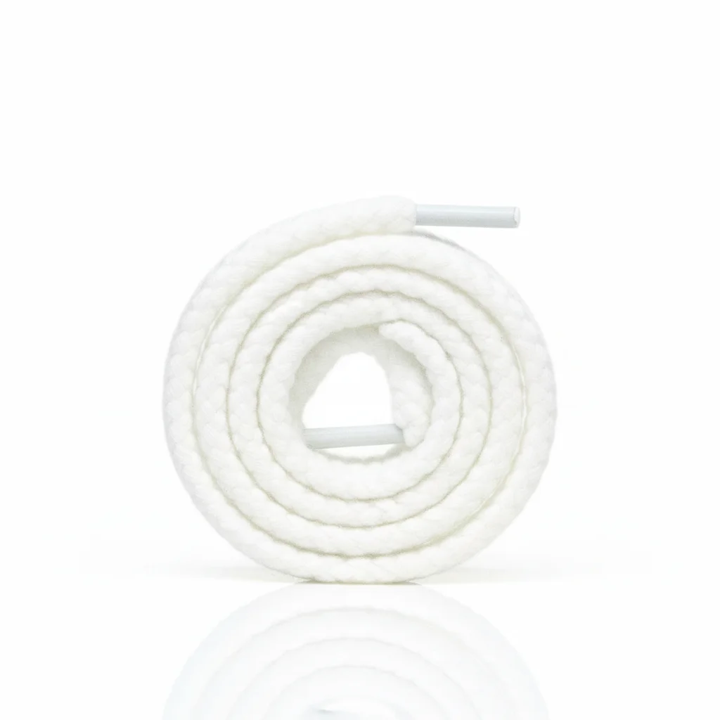 Lacet Corde Blanc 8mm Coton - Vue 1 - Lacet