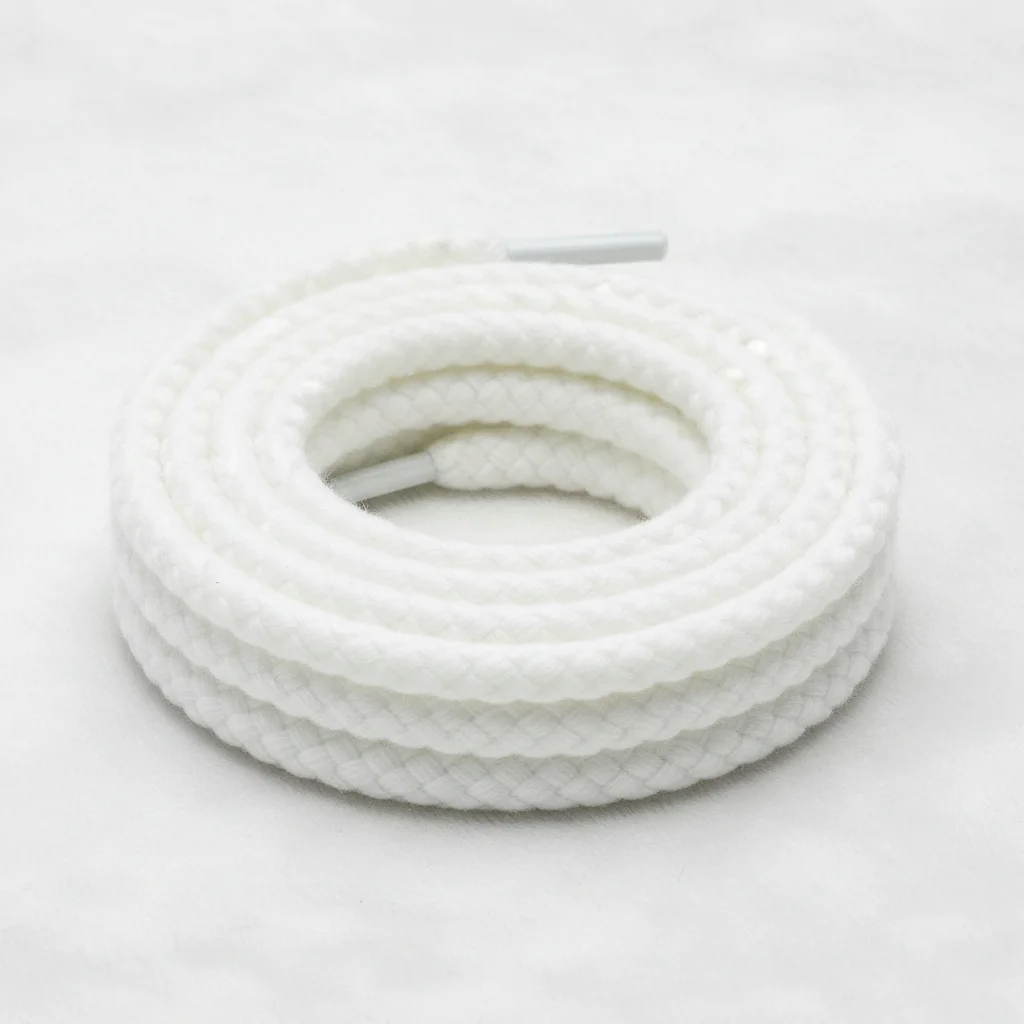 Lacet Corde Blanc 8mm Coton - Vue 4 - Lacet