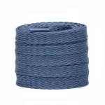 Lacet Corde Plat 15mm Bleu Nuit Coton - Vue 1 - Lacet