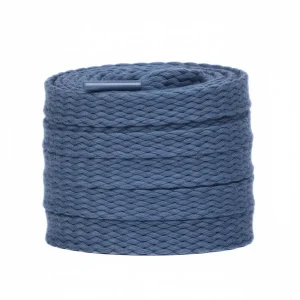 Lacet Corde Plat 15mm Bleu Nuit Coton - Vue 1 - Lacet