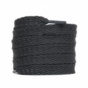 Lacet Corde Plat Gris 15mm Coton - Vue 1 - Lacet