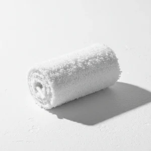 Lacet Peluche 7mm Coton Doux Blanc - Vue 2 - Lacet