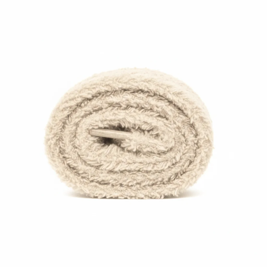 Lacet Peluche Beige 7mm - Vue 1 - Lacet