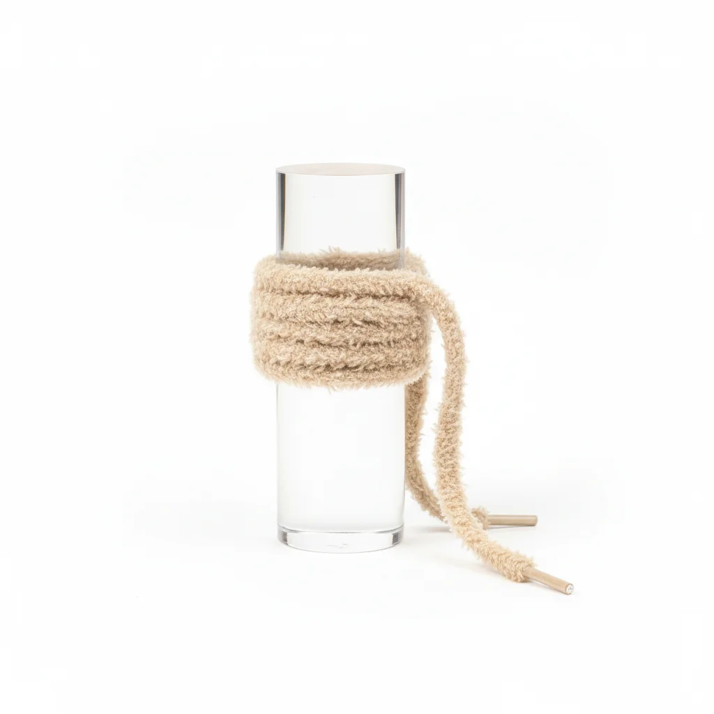 Lacet Peluche Beige 7mm - Vue 4 - Lacet