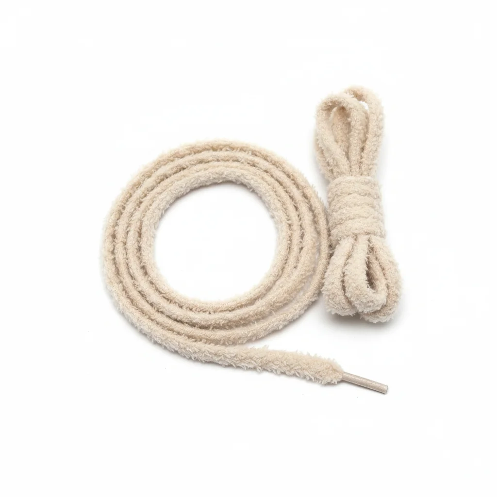 Lacet Peluche Beige 7mm - Vue 7 - Lacet