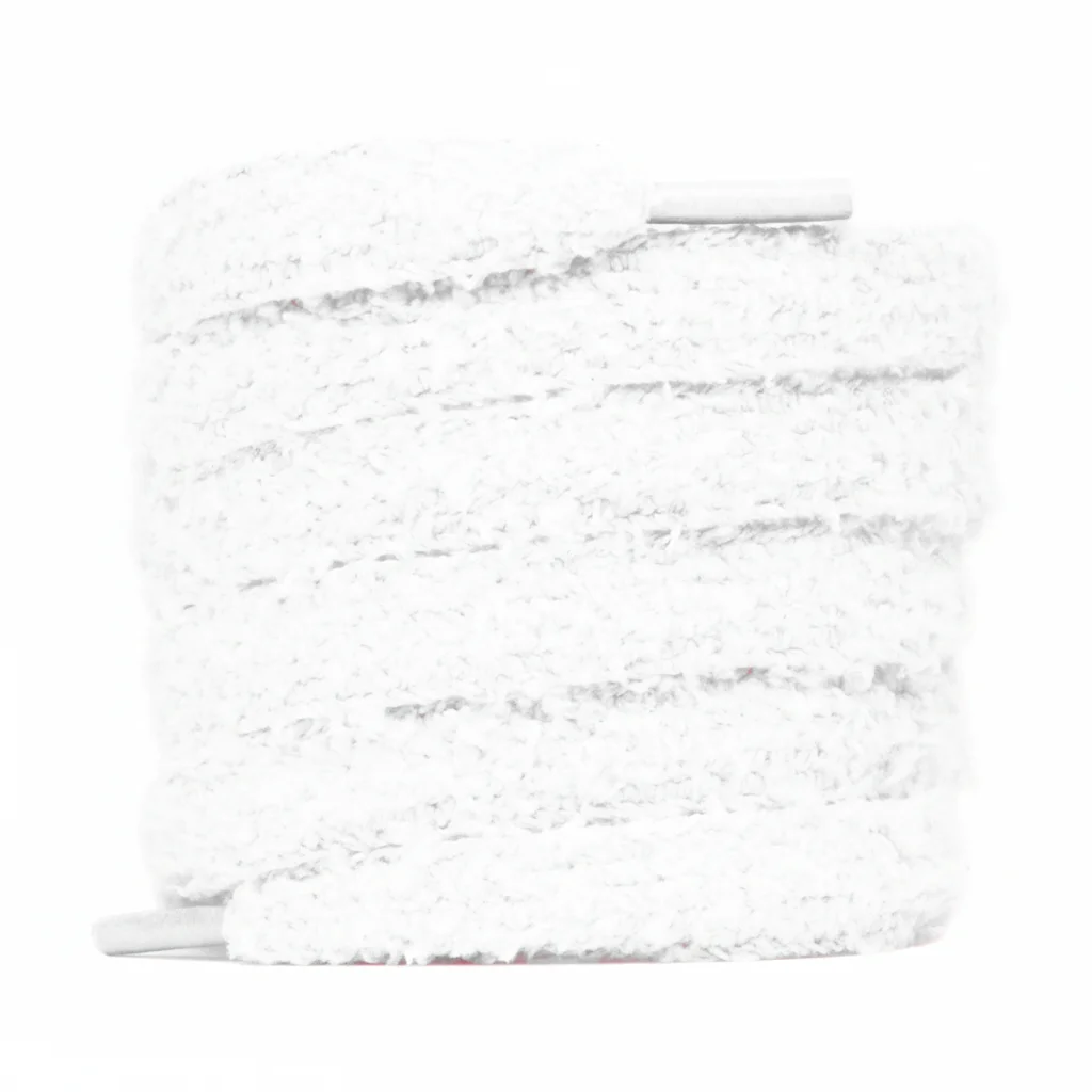 Lacet Peluche Blanc 15mm Coton Doux - Vue 1 - Lacet
