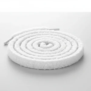 Lacet Peluche Blanc 15mm Coton Doux - Vue 2 - Lacet