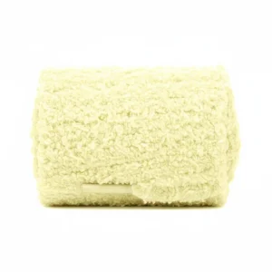 Lacet Peluche Jaune 15mm Coton - Vue 1 - Lacet