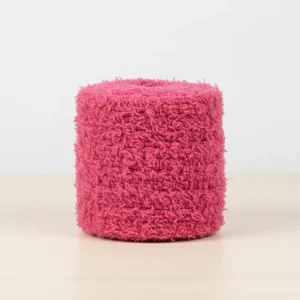 Lacet Peluche Magenta 15mm Coton Doux - Vue 2 - Lacet