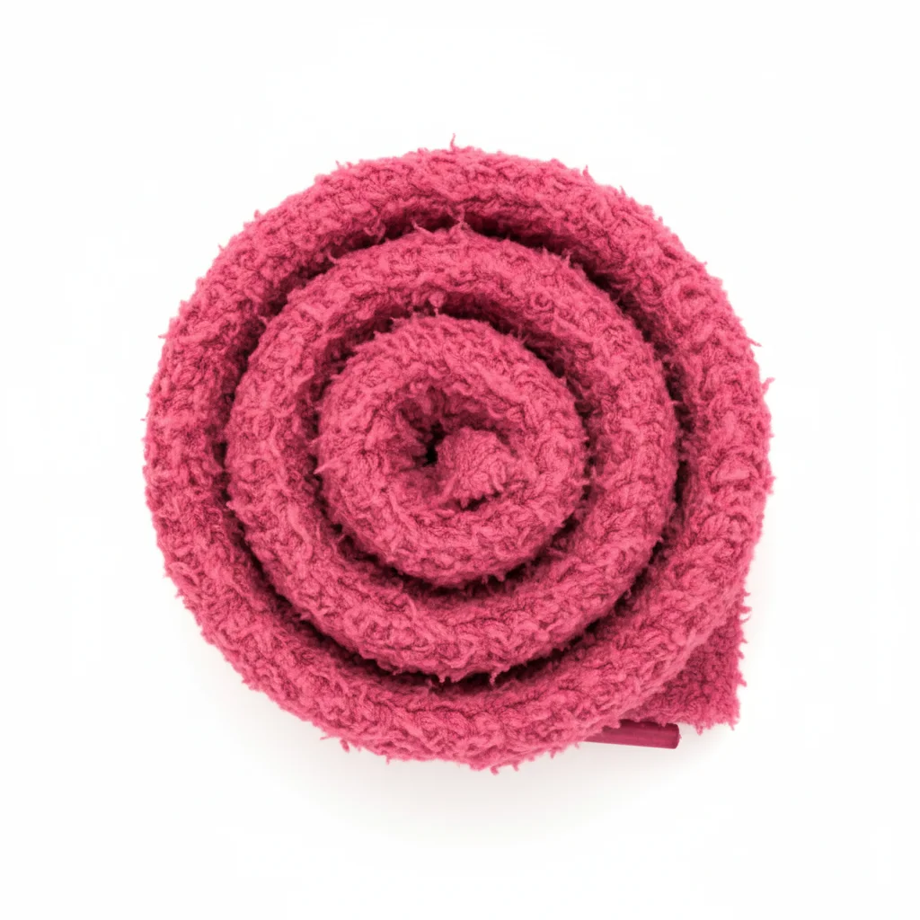 Lacet Peluche Magenta 15mm Coton Doux - Vue 3 - Lacet