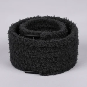 Lacet Peluche Noir 15mm Coton Tendance - Vue 2 - Lacet