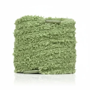 Lacet Peluche Vert Kaki 15mm Coton - Vue 2 - Lacet