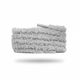 Lacet Pelucheux Gris 7mm Tendance - Vue 2 - Lacet