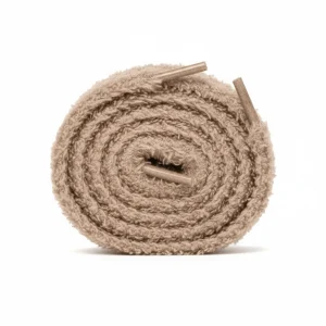 Lacet Pelucheux Marron Clair 7mm Coton - Vue 1 - Lacet