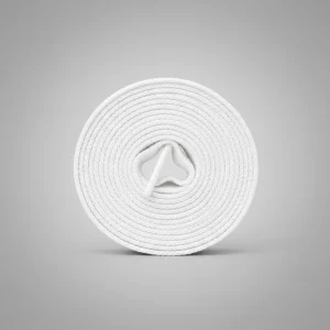 Lacet Plat 8mm Coton Blanc - Vue 2 - Lacet