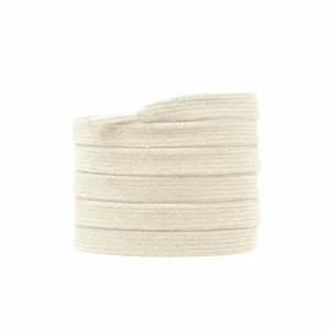 Lacet Plat Beige 8mm Coton - Vue 1 - Lacet