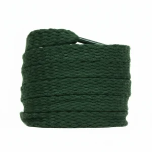 Lacet Plat Corde 15mm Vert Forêt Coton - Vue 1 - Lacet