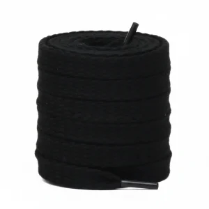 Lacet Plat Corde Noir 15mm Coton - Vue 1 - Lacet
