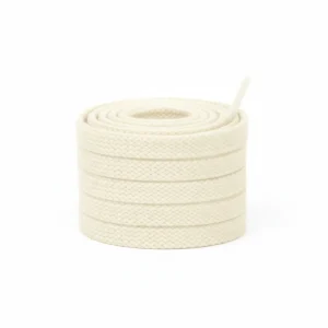 Lacet Plat Coton 8mm Beige - Vue 1 - Lacet