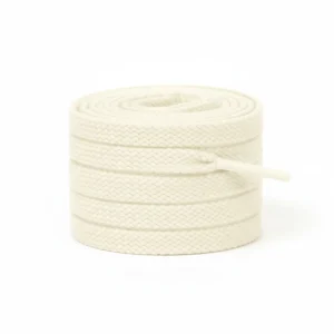 Lacet Plat Coton 8mm Beige - Vue 2 - Lacet