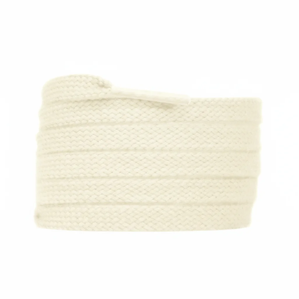 Lacet Plat Coton 8mm Beige - Vue 4 - Lacet