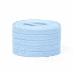 Lacet Plat Coton 8mm Bleu Ciel - Vue 1 - Lacet