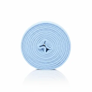 Lacet Plat Coton 8mm Bleu Ciel - Vue 2 - Lacet
