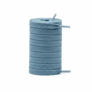 Lacet Plat Coton 8mm Bleu Nuit - Vue 1 - Lacet