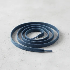 Lacet Plat Coton 8mm Bleu Nuit - Vue 2 - Lacet