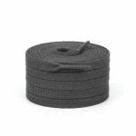 Lacet Plat Coton 8mm Gris Foncé - Vue 1 - Lacet