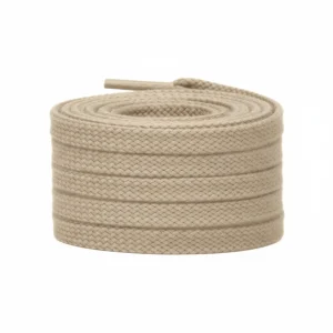 Lacet Plat Coton 8mm Marron - Vue 1 - Lacet