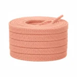 Lacet Plat Coton 8mm Rose Saumon - Vue 1 - Lacet