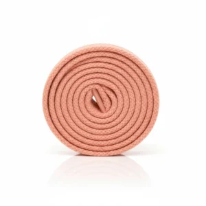 Lacet Plat Coton 8mm Rose Saumon - Vue 2 - Lacet