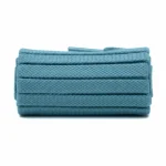 Lacet Plat Coton 8mm Turquoise Foncé - Vue 1 - Lacet
