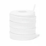Lacet Plat Large 18mm Blanc Coton - Vue 1 - Lacet