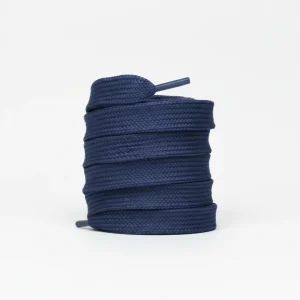 Lacet Plat Large 18mm Coton Marine - Vue 2 - Lacet