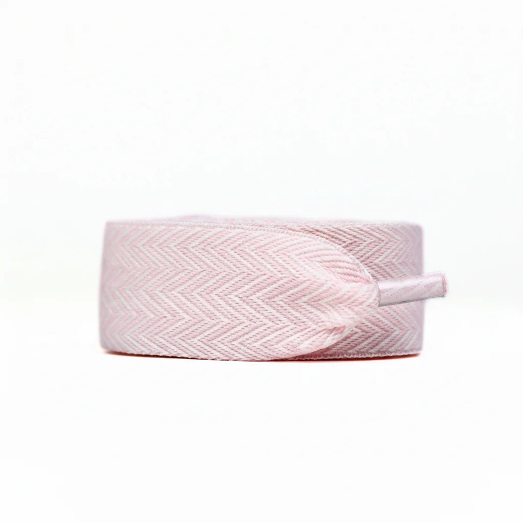 Lacet Plat Large 30mm Rose Coton - Vue 1 - Lacet