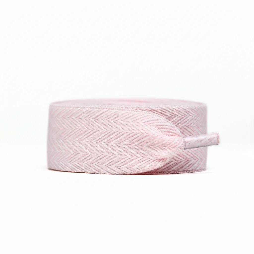 Lacet Plat Large 30mm Rose Coton - Vue 4 - Lacet