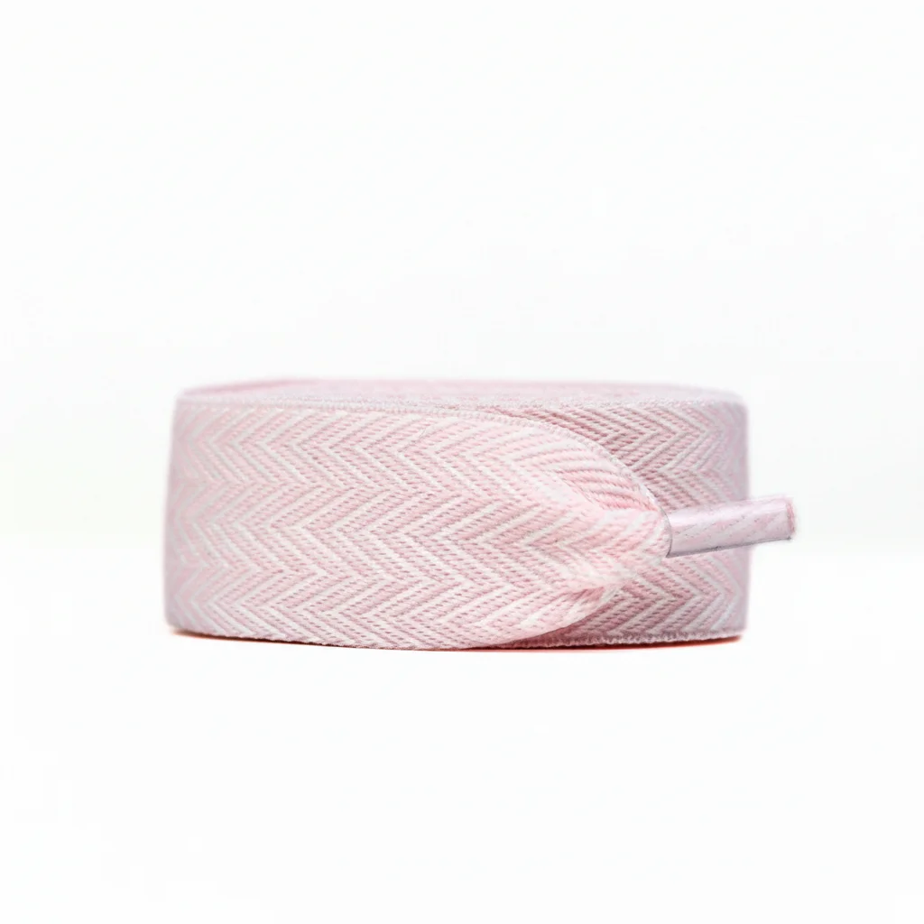 Lacet Plat Large 30mm Rose Coton - Vue 5 - Lacet