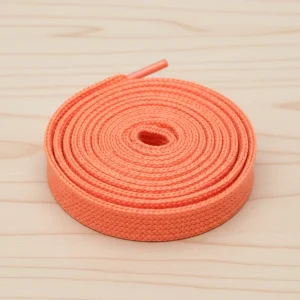 Lacet Plat Large Orange 120cm - Vue 2 - Lacet