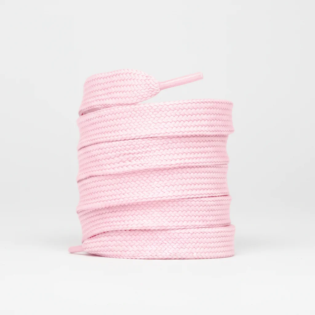 Lacet Plat Large Rose 18mm Coton - Vue 1 - Lacet