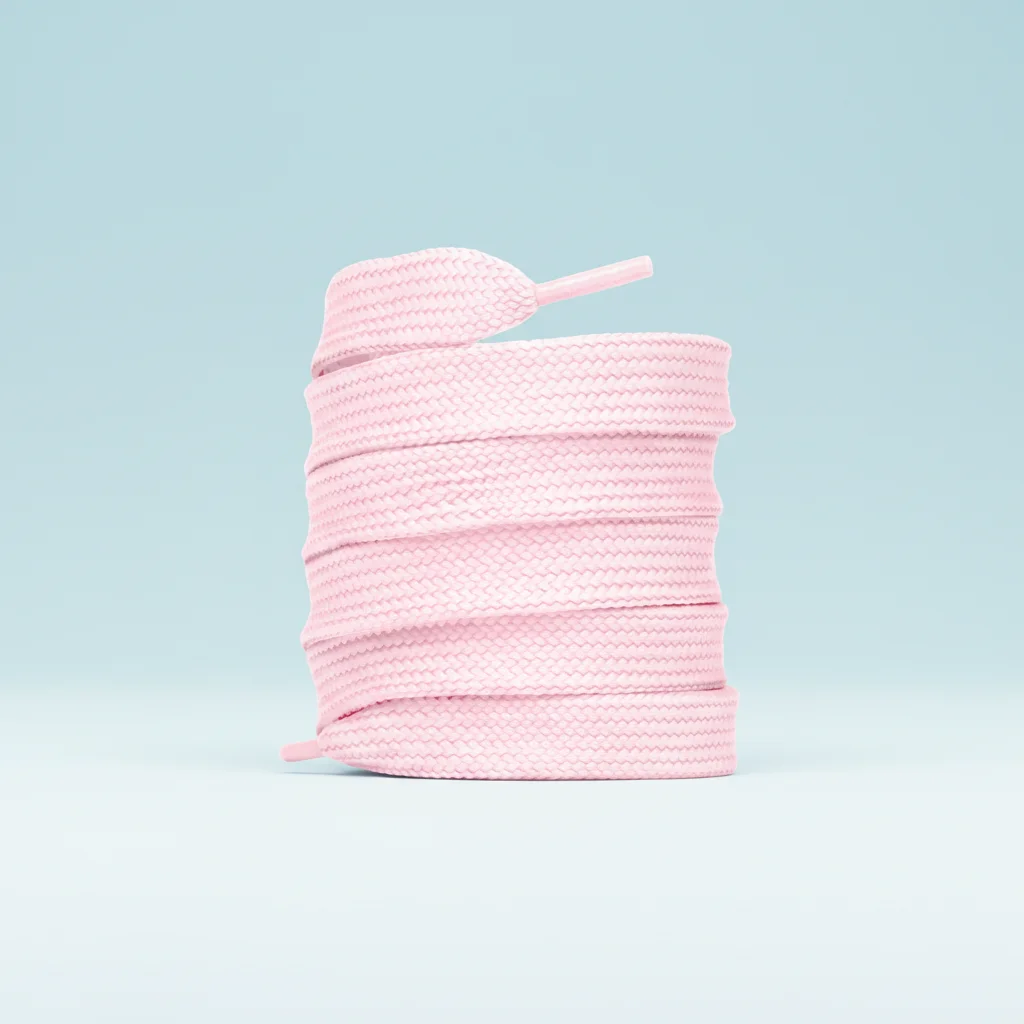 Lacet Plat Large Rose 18mm Coton - Vue 4 - Lacet