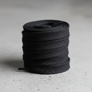 Lacet Plat Noir 18mm XXL - Vue 2 - Lacet