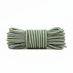 Lacet Rond Bicolore Bottes 6mm Kaki Beige - Vue 1 - Lacet