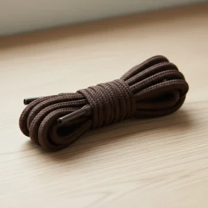Lacet Rond Marron Polyester Bottes 6mm - Vue 2 - Lacet