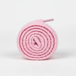 Lacet Rose Peluche 15mm Coton Doux - Vue 2 - Lacet