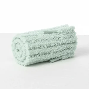 Lacet Vert Clair Peluche 7mm Coton - Vue 2 - Lacet