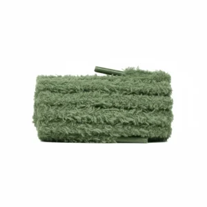 Lacet Vert Foncé Pelucheux 7mm - Vue 1 - Lacet